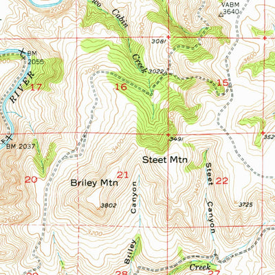 United States Geological Survey Monument, OR (1951, 62500-Scale) digital map