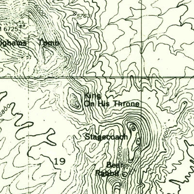 United States Geological Survey Monument Pass, UT (1952, 24000-Scale) digital map