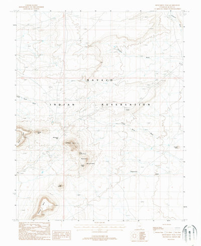 United States Geological Survey Monument Pass, UT (1988, 24000-Scale) digital map