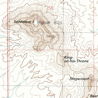 United States Geological Survey Monument Pass, UT (1988, 24000-Scale) digital map