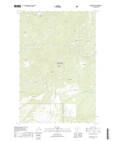 United States Geological Survey Monument Peak, MT (2020, 24000-Scale) digital map