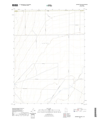 United States Geological Survey Monument Peak NW, UT (2023, 24000-Scale) digital map