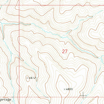 United States Geological Survey Monument Peak, OR (1972, 24000-Scale) digital map