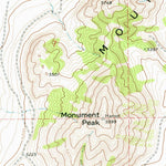 United States Geological Survey Monument Peak, UT (1968, 24000-Scale) digital map