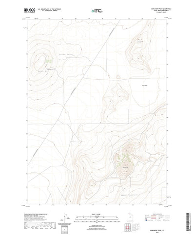 United States Geological Survey Monument Peak, UT (2023, 24000-Scale) digital map