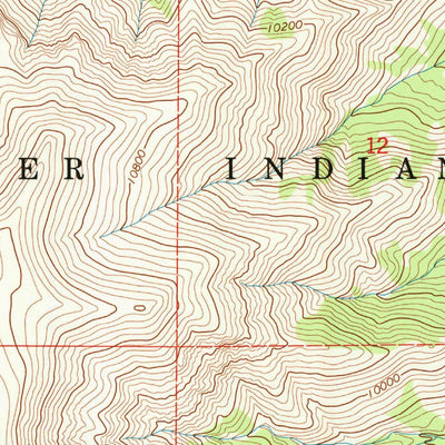 United States Geological Survey Monument Peak, WY (1991, 24000-Scale) digital map