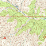 United States Geological Survey Monument Peak, WY (1991, 24000-Scale) digital map