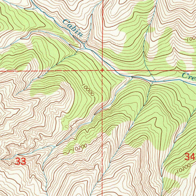 United States Geological Survey Monument Peak, WY (1991, 24000-Scale) digital map