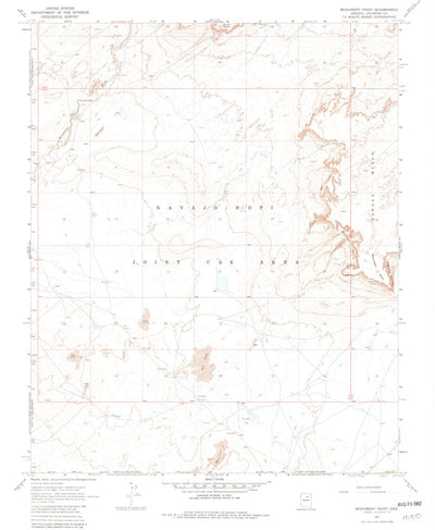 United States Geological Survey Monument Point, AZ (1967, 24000-Scale) digital map