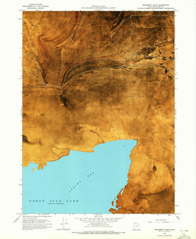 United States Geological Survey Monument Point, UT (1968, 24000-Scale) digital map