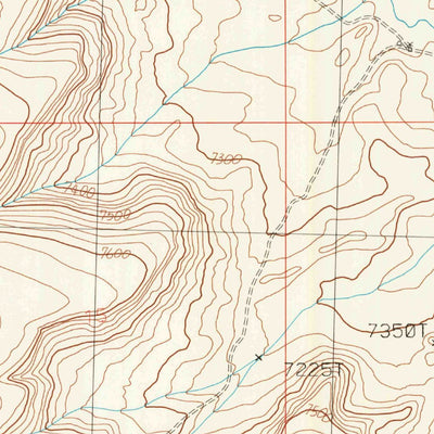 United States Geological Survey Monument Ridge, WY (1986, 24000-Scale) digital map