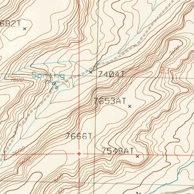 United States Geological Survey Monument Ridge, WY (1986, 24000-Scale) digital map
