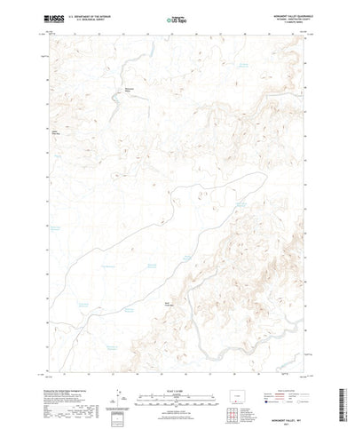 United States Geological Survey Monument Valley, WY (2021, 24000-Scale) digital map