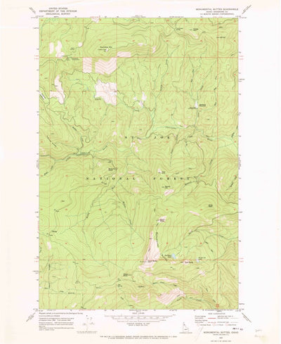 United States Geological Survey Monumental Buttes, ID (1969, 24000-Scale) digital map