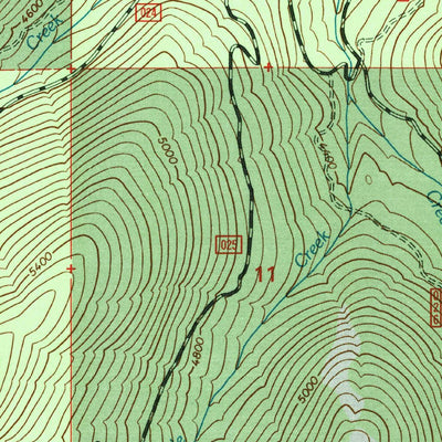 United States Geological Survey Monumental Mountain, WA (1996, 24000-Scale) digital map