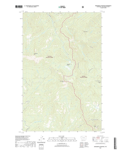 United States Geological Survey Monumental Mountain, WA (2020, 24000-Scale) digital map