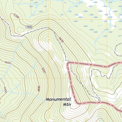 United States Geological Survey Monumental Mountain, WA (2020, 24000-Scale) digital map