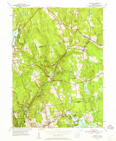 United States Geological Survey Moodus, CT (1952, 24000-Scale) digital map