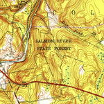 United States Geological Survey Moodus, CT (1952, 31680-Scale) digital map