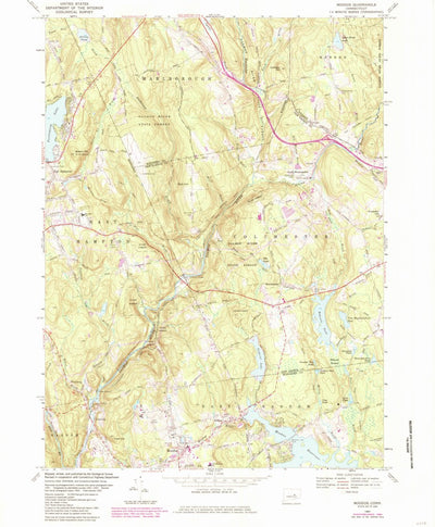 United States Geological Survey Moodus, CT (1967, 24000-Scale) digital map