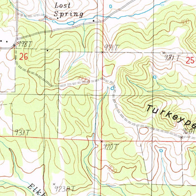 United States Geological Survey Moody, MO (1983, 24000-Scale) digital map
