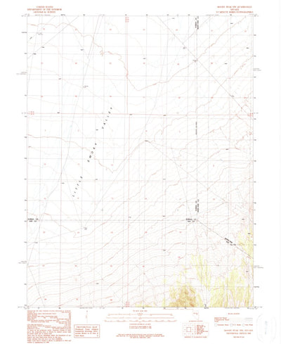 United States Geological Survey Moody Peak NW, NV (1990, 24000-Scale) digital map