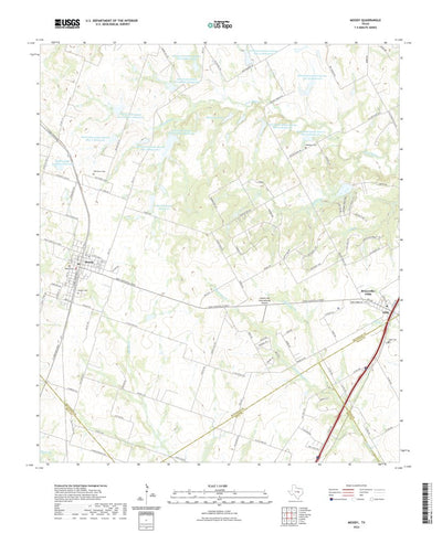 United States Geological Survey Moody, TX (2022, 24000-Scale) digital map