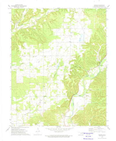 United States Geological Survey Moodys, OK (1972, 24000-Scale) digital map