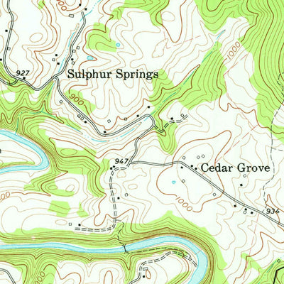United States Geological Survey Moodyville, TN-KY (1962, 24000-Scale) digital map