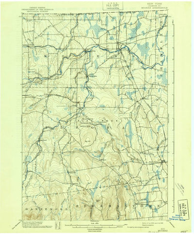 United States Geological Survey Mooers, NY (1899, 62500-Scale) digital map