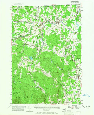United States Geological Survey Mooers, NY (1956, 62500-Scale) digital map