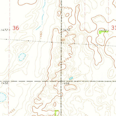 United States Geological Survey Moon Lake, ND (1970, 24000-Scale) digital map