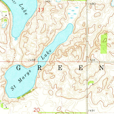 United States Geological Survey Moon Lake, ND (1970, 24000-Scale) digital map