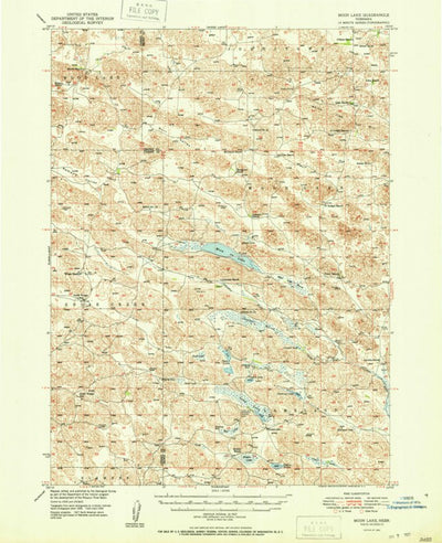 United States Geological Survey Moon Lake, NE (1951, 62500-Scale) digital map