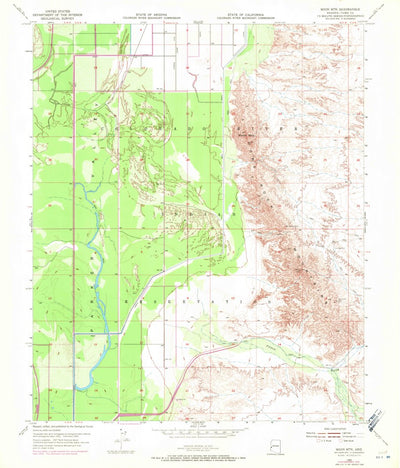United States Geological Survey Moon Mountain, AZ (1955, 24000-Scale) digital map