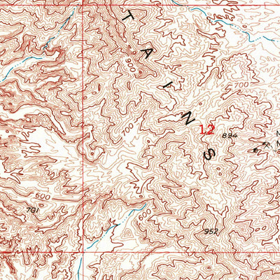 United States Geological Survey Moon Mountain, AZ (1955, 24000-Scale) digital map