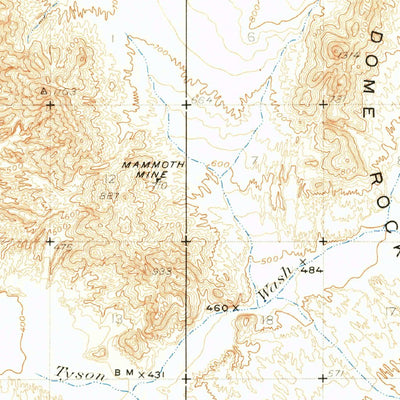 United States Geological Survey Moon Mountain, AZ-CA (1931, 62500-Scale) digital map