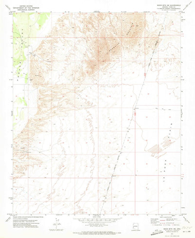 United States Geological Survey Moon Mountain NE, AZ (1971, 24000-Scale) digital map