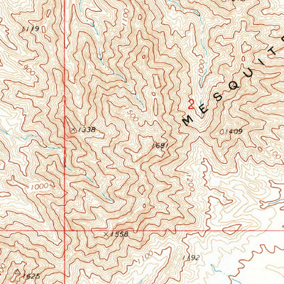 United States Geological Survey Moon Mountain NE, AZ (1971, 24000-Scale) digital map