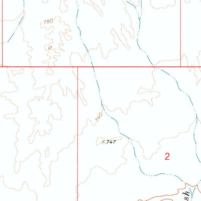 United States Geological Survey Moon Mountain SE, AZ (1971, 24000-Scale) digital map