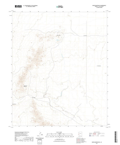 United States Geological Survey Moon Mountain SE, AZ (2021, 24000-Scale) digital map