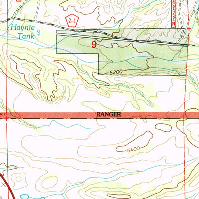 United States Geological Survey Moon Ranch, NM (1999, 24000-Scale) digital map