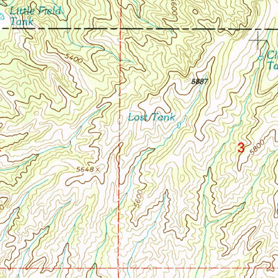 United States Geological Survey Moon Ranch, NM (1999, 24000-Scale) digital map