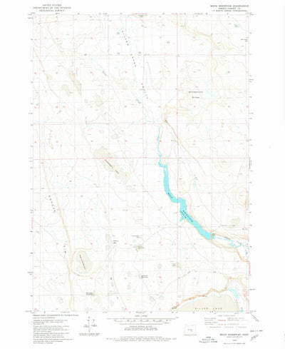 United States Geological Survey Moon Reservoir, OR (1979, 24000-Scale) digital map