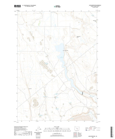 United States Geological Survey Moon Reservoir, OR (2020, 24000-Scale) digital map