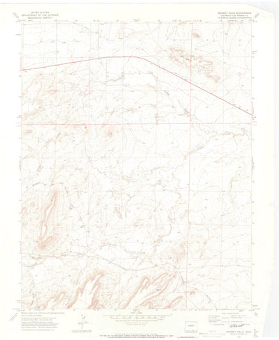 United States Geological Survey Mooney Hills, CO (1970, 24000-Scale) digital map