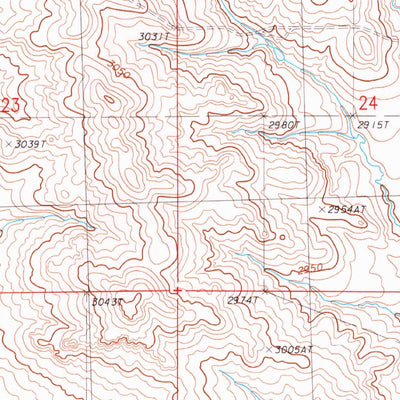 United States Geological Survey Moonlight Creek, MT (1983, 24000-Scale) digital map
