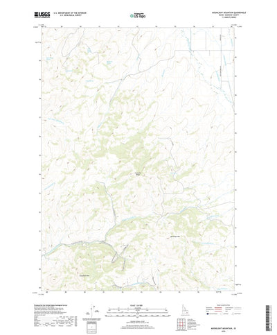 United States Geological Survey Moonlight Mountain, ID (2020, 24000-Scale) digital map