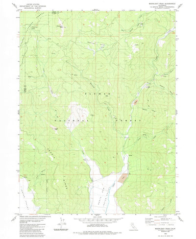 United States Geological Survey Moonlight Peak, CA (1980, 24000-Scale) digital map