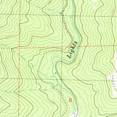 United States Geological Survey Moonlight Peak, CA (1980, 24000-Scale) digital map